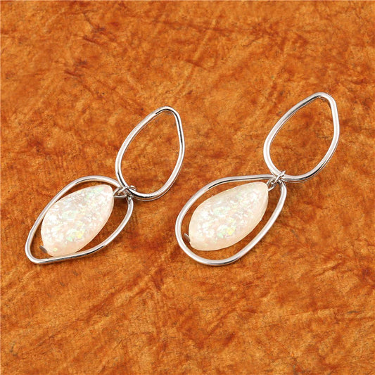 Plumvera World’s Gold Plated Teardrop Shaped Drop Earrings