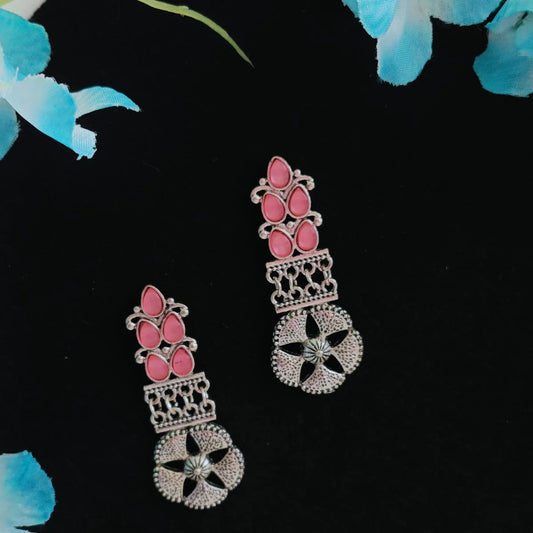 Plumvera World’s Antique Chandbali Afghani Earrings