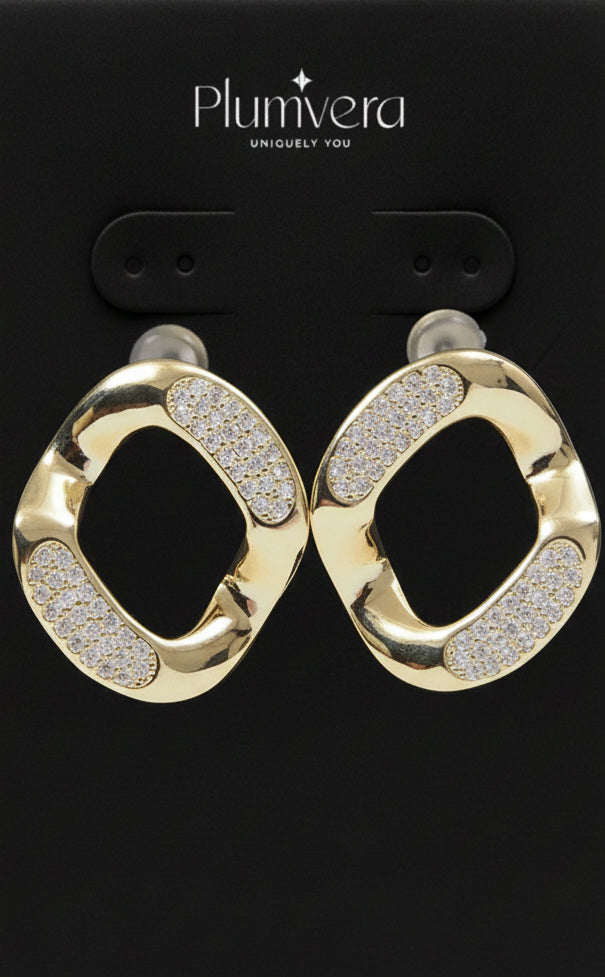 Plumvera Gold-Plated Earrings