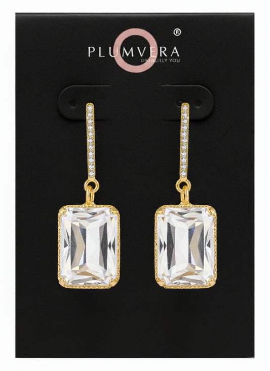 Plumvera World Vanilla Sparkle Earrings