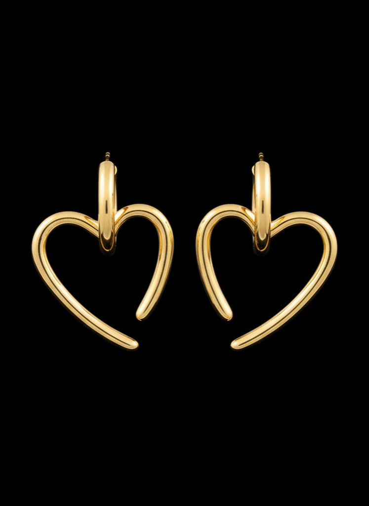 Plumvera World Heart-Shaped Eternal Glow Earrings