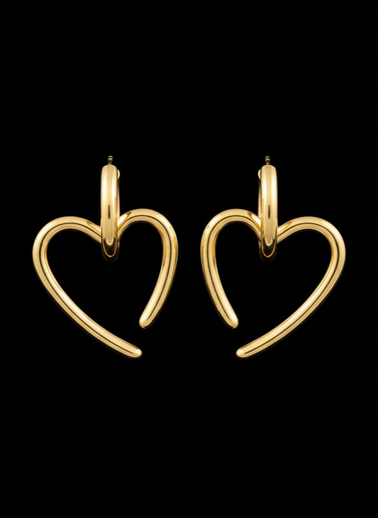 Plumvera World Heart-Shaped Eternal Glow Earrings