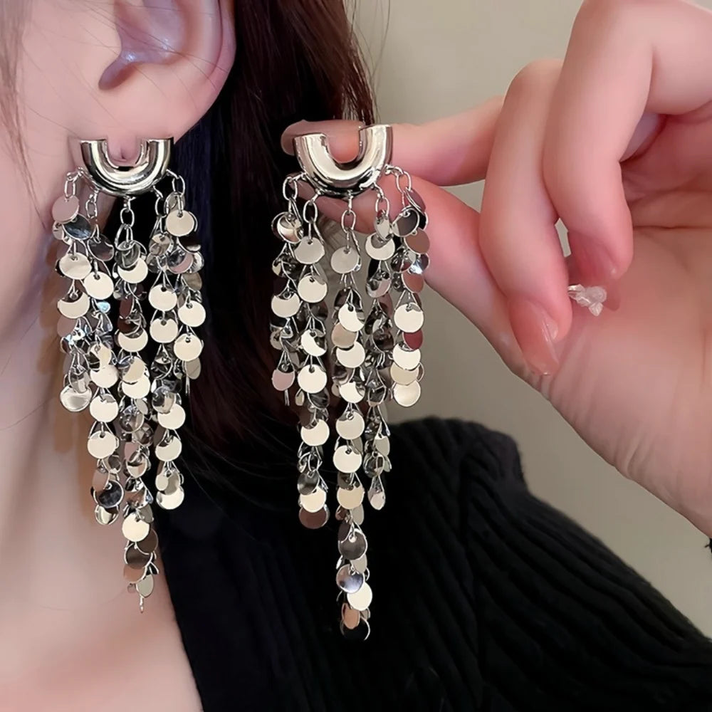Plumvera World Fluid Sparkle Chunky Earrings
