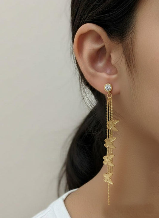 Stainless Steel Rosegold Plated Earrings