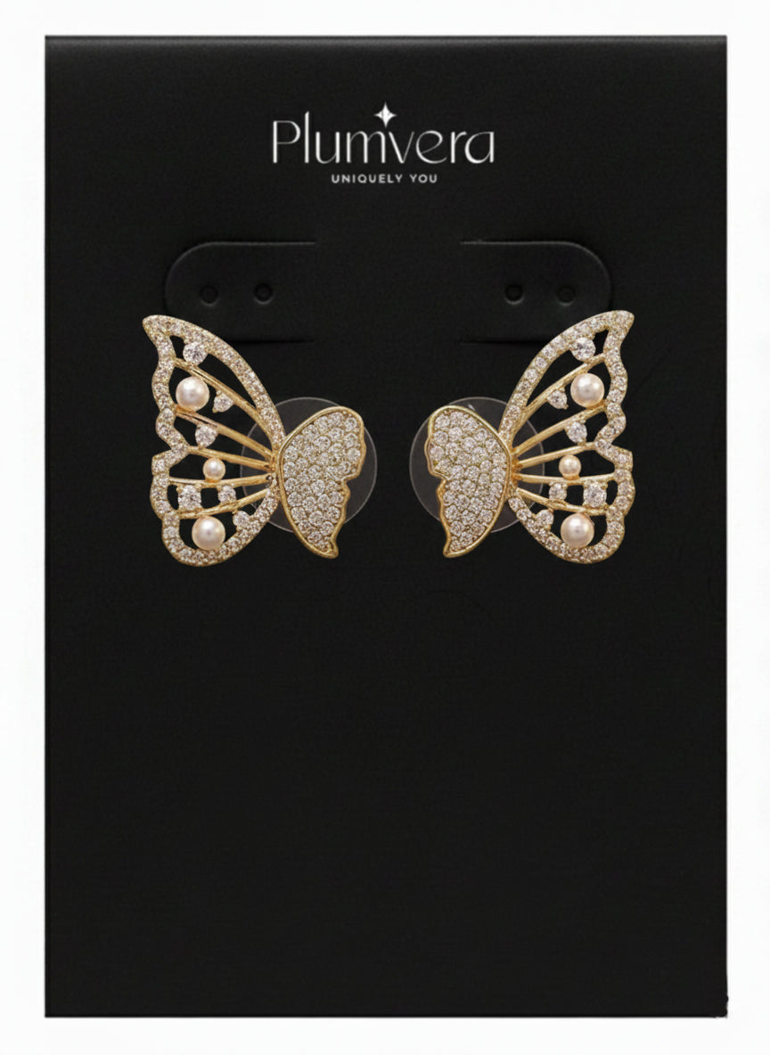Chic Bloom Butterfly Earring