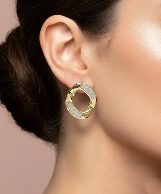 Plumvera Gold-Plated Earrings