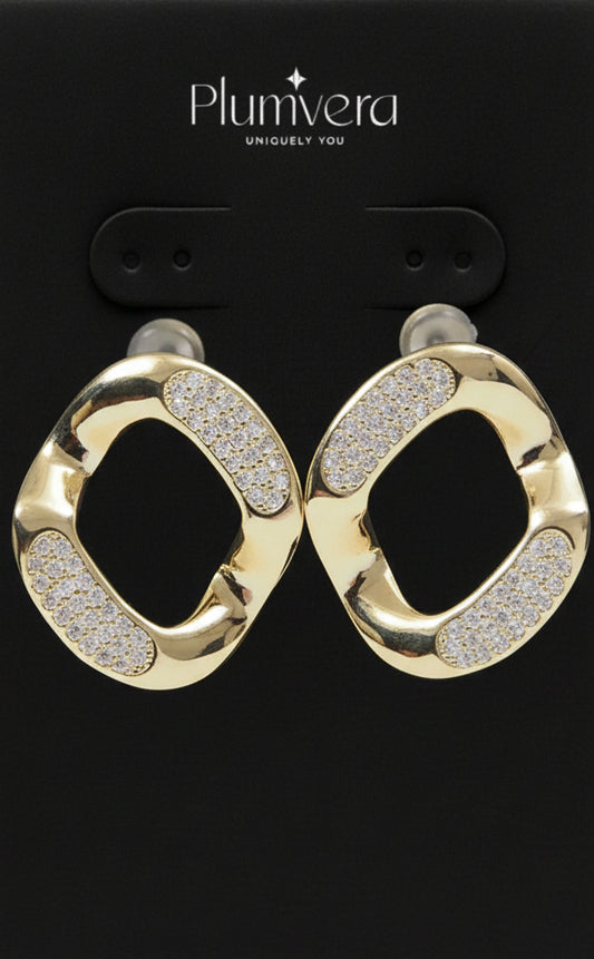 Plumvera Gold-Plated Earrings