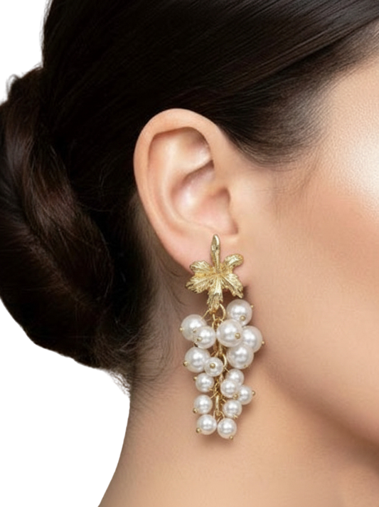 Plumvera Gold Plated Earrings