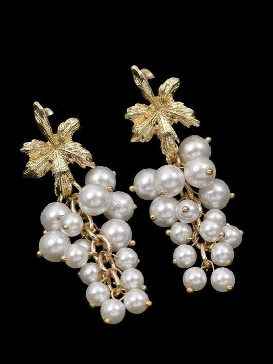 Plumvera Gold Plated Earrings