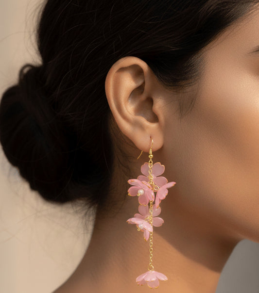 Plumvera Water Lily Pond Earrings