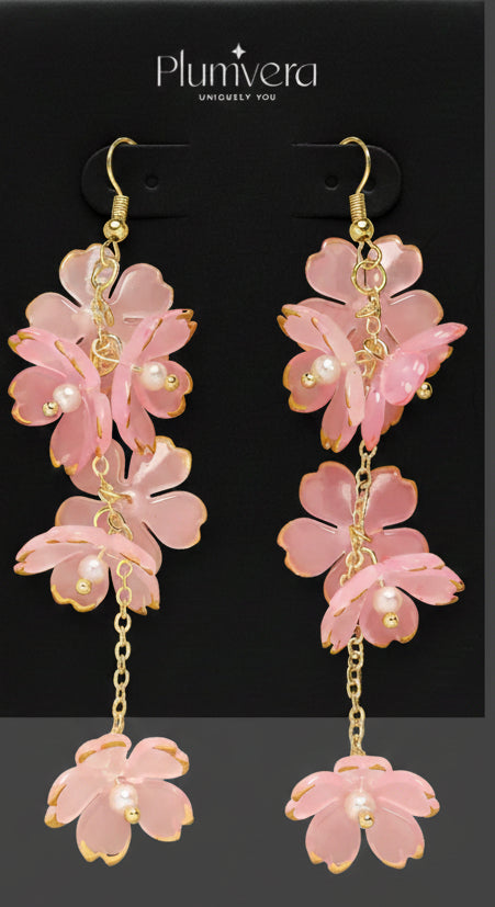 Plumvera Water Lily Pond Earrings
