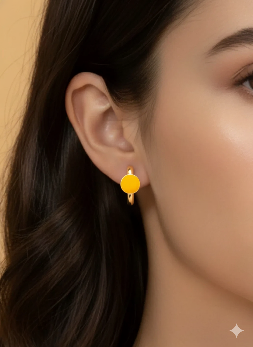 Plumvera World’s Enamel Fashion Hoop Earrings Collection