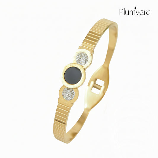 Plumvera Gold Plated (Premium SS331L Anti-Tarnish) Stainless Steel Kada