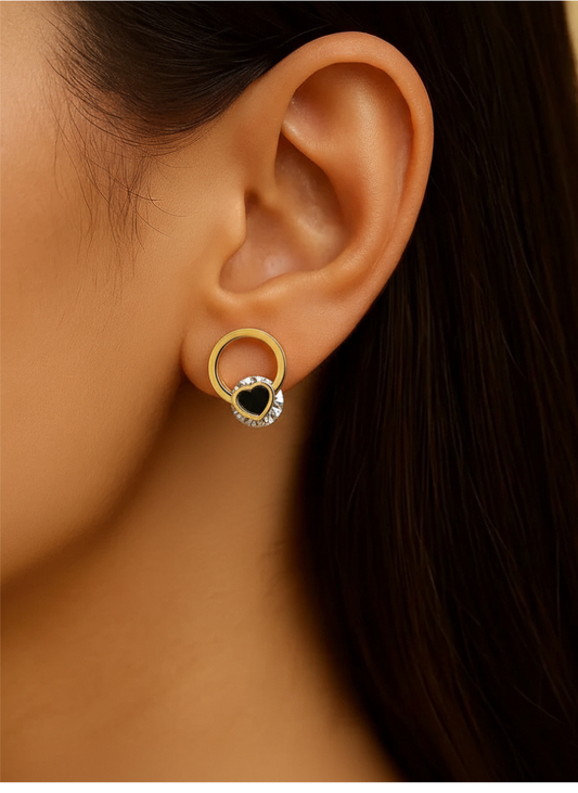 Stainless Steel Gold Plated Earrings