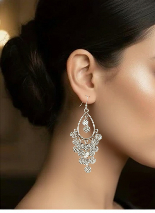 Plumvera Stylish Hanging Charms Antique Earrings
