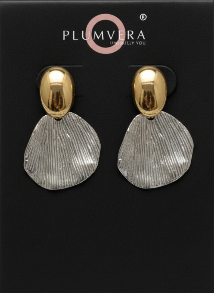 Plumvera World Gilded Ripple Earrings