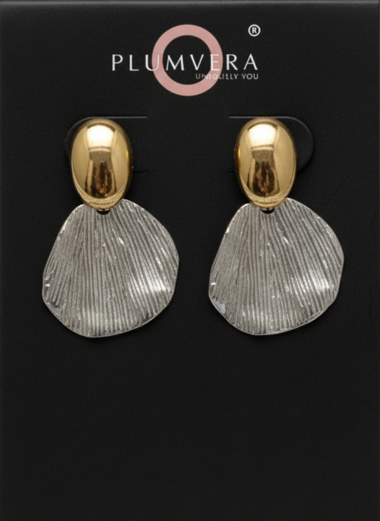 Plumvera World Gilded Ripple Earrings