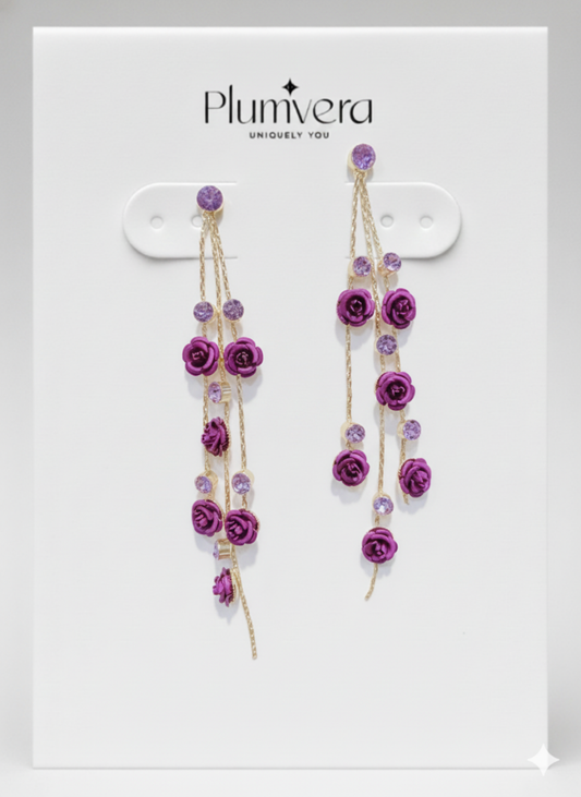 Plumvera Flora Chain Earring