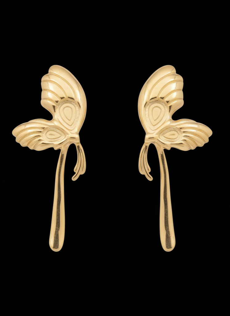 Stainless Steel Bird Earring by Plumvera World