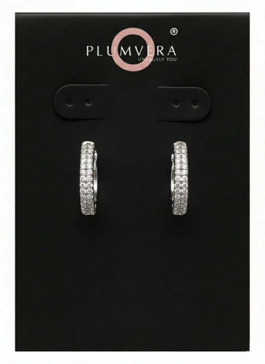 Plumvera World Coral Texture Hoops Earrings