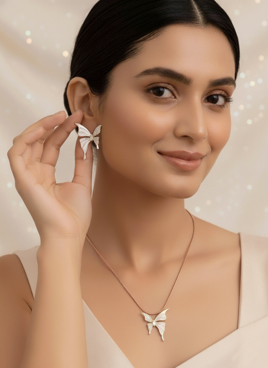 Plumvera World Butterfly Blossom Earrings